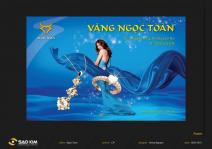 Mẫu poster thương hiệu vàng Ngọc Toàn