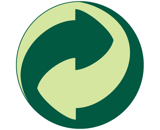 Mẫu thiết kế logo hình tròn của Der-Grune-Punkt
