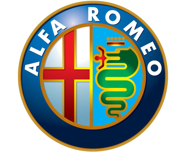 Mẫu thiết kế logo hình tròn của alfa-romeo