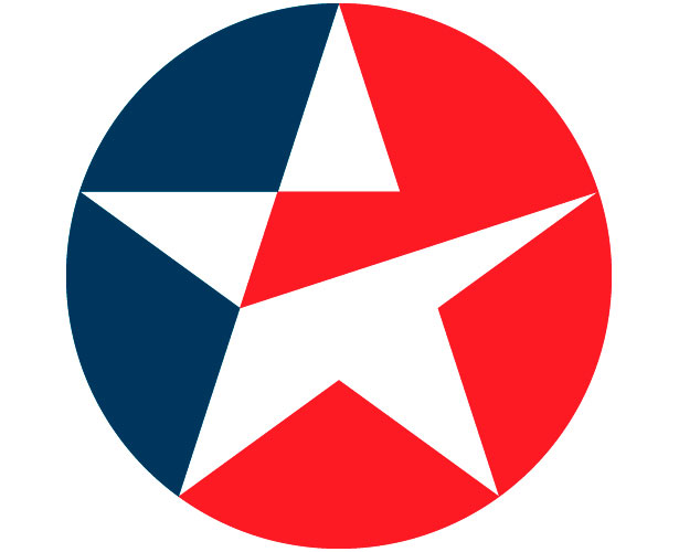 Mẫu thiết kế logo hình tròn của caltex