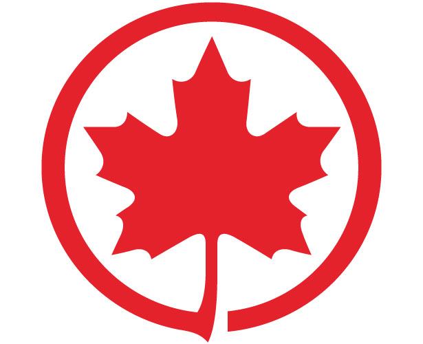 Mẫu thiết kế logo hình tròn của Air Canada