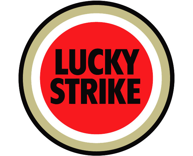 Mẫu thiết kế logo hình tròn của lucky-strike