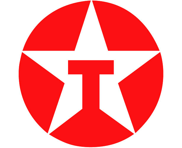 Mẫu thiết kế logo hình tròn của texaco