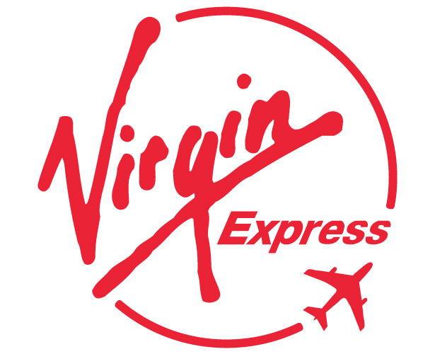 Mẫu thiết kế logo hình tròn của virgin-express